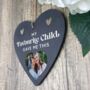 My Favourite Child Gave Me This Photo Slate Heart, thumbnail 4 of 5