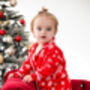 Family Christmas Red Snowflake Personalised Pyjamas, thumbnail 6 of 11