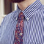 Mens Purple And Red Paisley Slim Tie, thumbnail 6 of 8