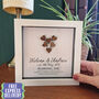 Personalised 5th Anniversary Gift Framed Wooden Heart, thumbnail 2 of 6