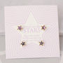 Double Star Stud Earring Gift Set, thumbnail 2 of 3