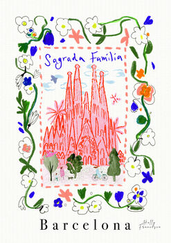 Sagrada Familia, Barcelona Spain Landmark Travel Print, 2 of 3