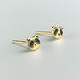 Sterling Silver Tiny Racoon Face Stud Earrings, thumbnail 3 of 6