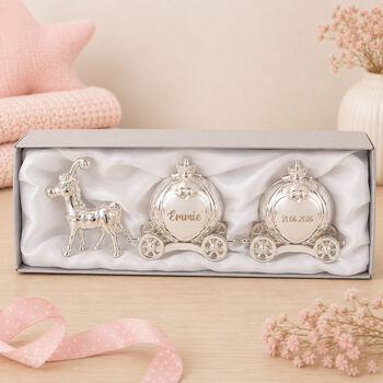 Personalised Cinderella Carriage Tooth And Curl Holder, 2 of 2
