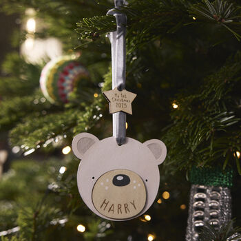 Hand Painted Personalised Christmas Decoration | Polar Bear, 4 of 10