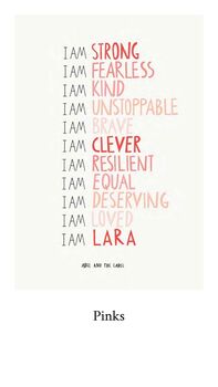 Personalised 'I Am' Strong Children's Affirmation Print, 7 of 8