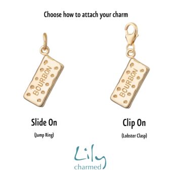 Bourbon Biscuit Charm, Slide On Or Clip On, 3 of 6