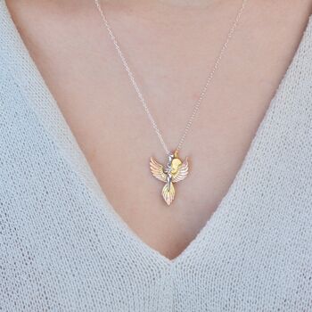 Personalised Phoenix Positivity Necklace, 4 of 9