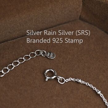 Sterling Silver Jade Bead Necklace, 7 of 12