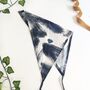 Printed Cotton Hair Scarf, Triangle Head Scarf, thumbnail 3 of 5