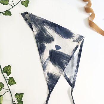 Printed Cotton Hair Scarf, Triangle Head Scarf, 3 of 5
