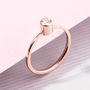 9ct Gold Tall Diamond Engagement Ring, thumbnail 8 of 11