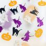40 X Halloween Confetti, Table Decor, Pumpkin, Ghost, Witch, Cat, thumbnail 1 of 6