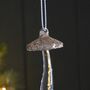 Gold Glass Mushroom Hanging Decoration, thumbnail 2 of 2