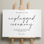 Romantic Wedding Unplugged Sign 'Phoebe', thumbnail 1 of 9