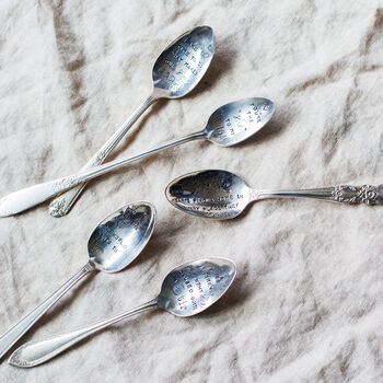 Hand Stamped Vintage Spoon, 2 of 12