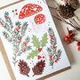 Pack Of Six Botanical Christmas Cards, thumbnail 2 of 4