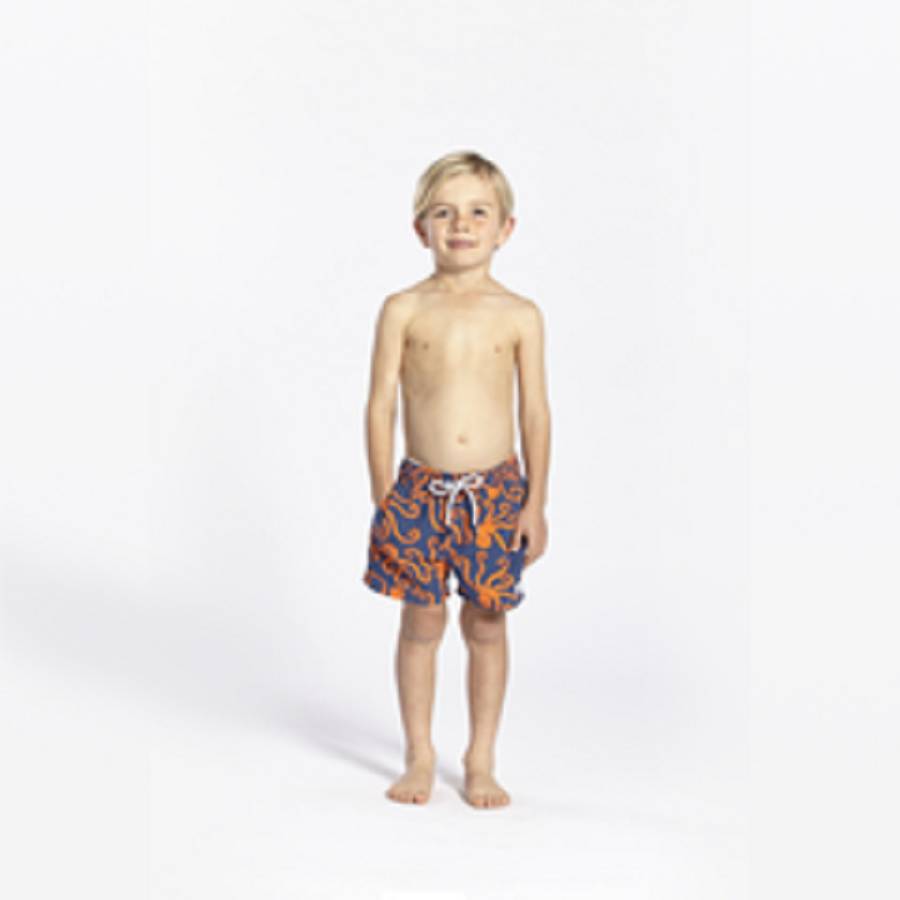 Father And Son Orange Octopus Swimming Trunks By Tom and Teddy ...