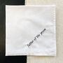 Father Of The Bride/Groom Embroidered Handkerchief, thumbnail 2 of 3