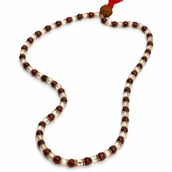 Indian Lord Shiva Rudraksha Beaded Necklace, 2 of 3