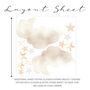 Sleeping Bear Textile Wall Sticker Set, thumbnail 5 of 5