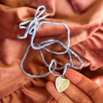Amulet Charm Pendant On Silk Necklace, 11 of 12