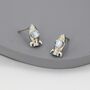Sterling Silver Rocket Stud Earrings, thumbnail 3 of 10