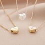 Mini Heart Initial Personalised Necklace, thumbnail 2 of 12