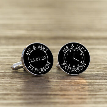 Personalised Mr And Mrs Cufflinks, 3 of 4