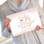 Rose Gold 50th Birthday Book, thumbnail 1 of 6
