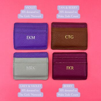 Personalised Leather Card Holder, 5 of 9