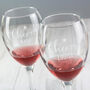 Personalised 'Cheers' Engraved Wine Glass Pair, thumbnail 1 of 6