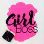 'Girl Boss' Modern Cross Stitch Mini Kit, thumbnail 1 of 4