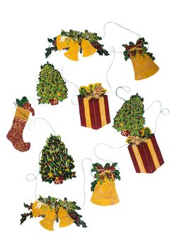 Traditional Christmas Recycled Paper Garland, 3 of 4