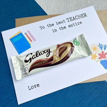 Teacher Thank You Chocolate Galaxy Card, 3 of 4
