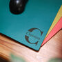 Personalised Premium Leather Mouse Mat, Name, Initials, thumbnail 2 of 8
