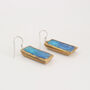 Turquoise Blue Lagoon Drop Earrings, thumbnail 2 of 2