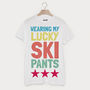 Lucky Ski Pants Men's Retro Après Ski T Shirt, thumbnail 1 of 2