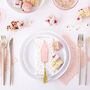 Pink And Gold Paper Party Napkins, thumbnail 7 of 7