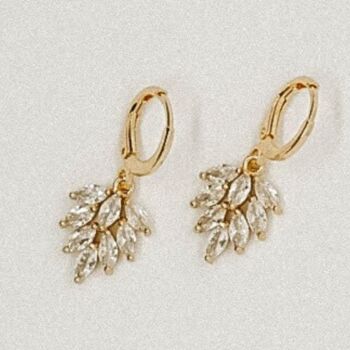 Grace Leaf Charm Earrings, 2 of 4
