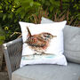 Inky Wren Outdoor Cushion For Garden Furniture, thumbnail 4 of 6
