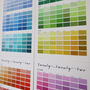 Paint Chip Colour Swatch Wall Planner 2022, thumbnail 3 of 7