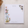 White Floral Memo Pad Block For Your Desk, thumbnail 3 of 6