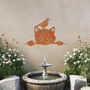 Charming Cat And Bird Wall Art Perfect Gift For Garden Decor Lovers, thumbnail 1 of 10