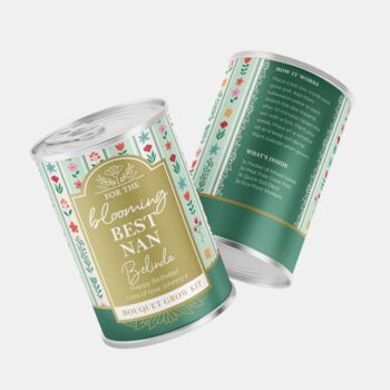 Best Nan Personalised Grow Your Own Flowers Birthday Tin, 4 of 4