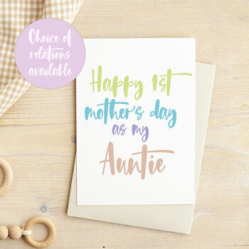 Happy First Mother's Day As My… Card, 2 of 3