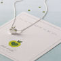 Apple Necklace In Sterling Silver, thumbnail 2 of 9