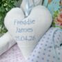 Linen Baby Name Heart, thumbnail 10 of 12