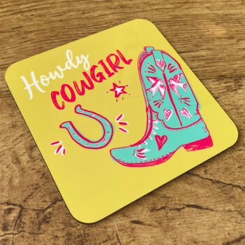 Howdy Cowboy / Cowgirl Coasters, 3 of 8