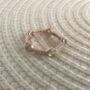 Peridot Gemstone 18k Rose Gold Plated Stacking Ring, thumbnail 1 of 5